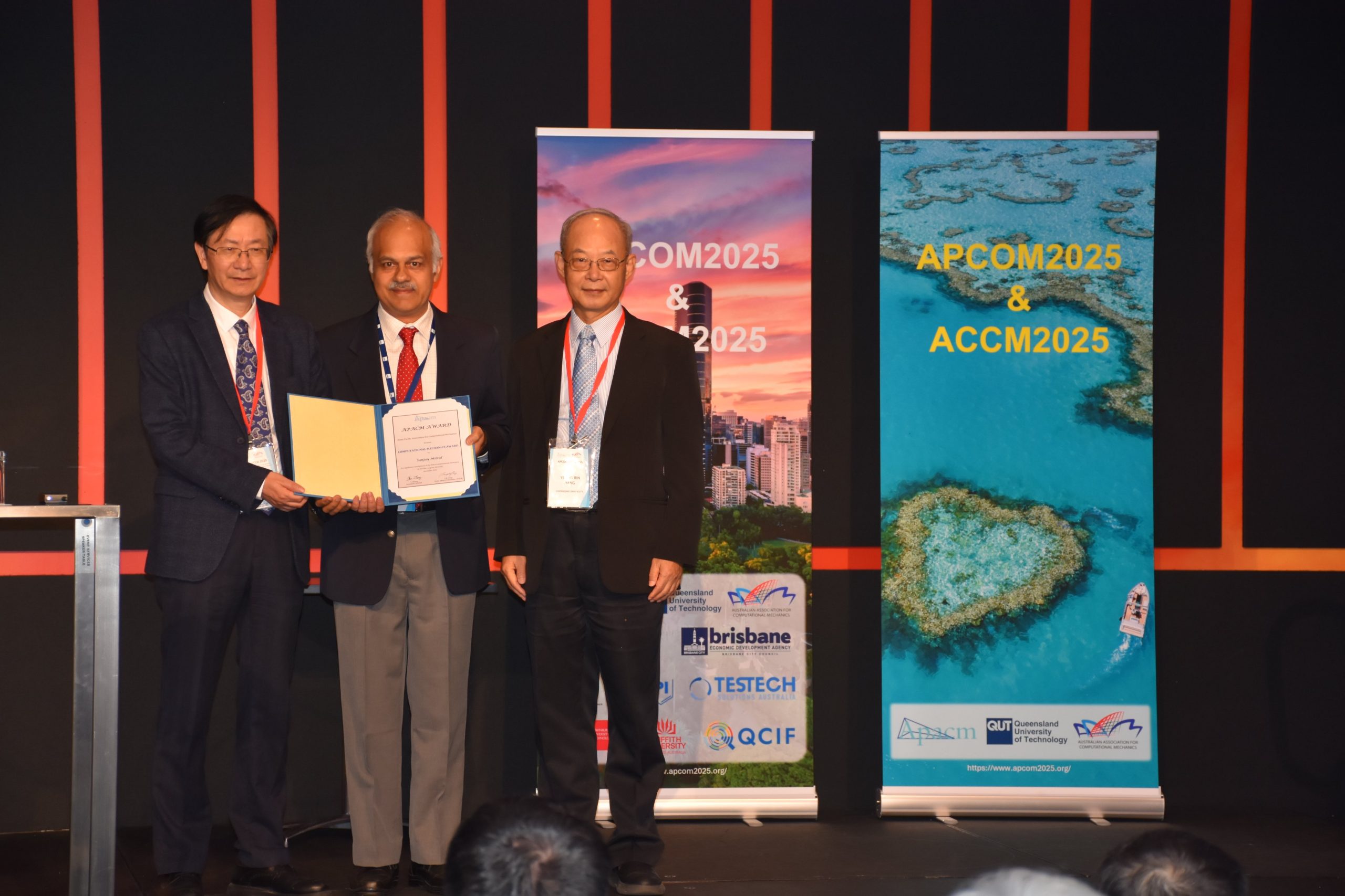 Global Honor for IIT Kanpur: Prof. Sanjay Mittal Receives Prestigious APACM Computational Mechanics Award​