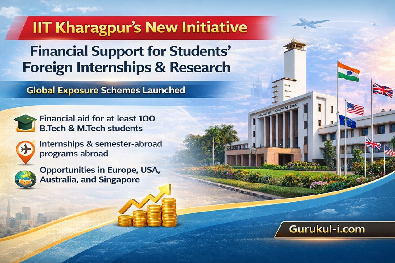 प्लैटिनम जुबली पर बड़ा फैसला, IIT Kharagpur देगा 100 छात्रों को विदेश में इंटर्नशिप का मौका
