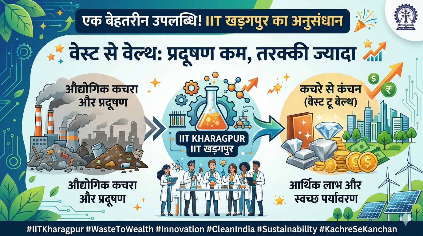 IIT Kharagpur ki Badi Kamyabi: Parali ke Dhuein se Banega Green Carbon